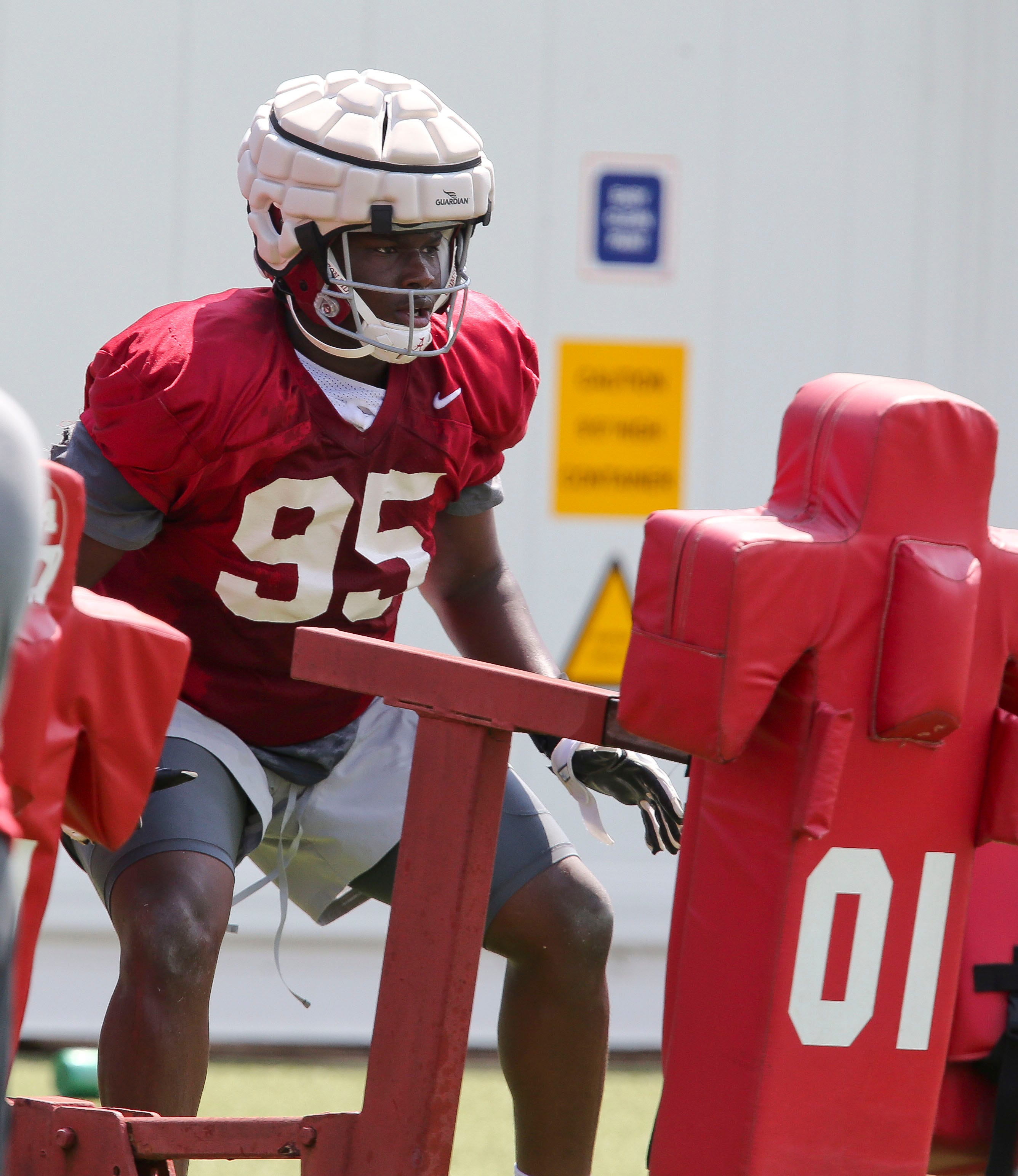 Monkell Goodwine during Alabama practice on August 9, 2021.